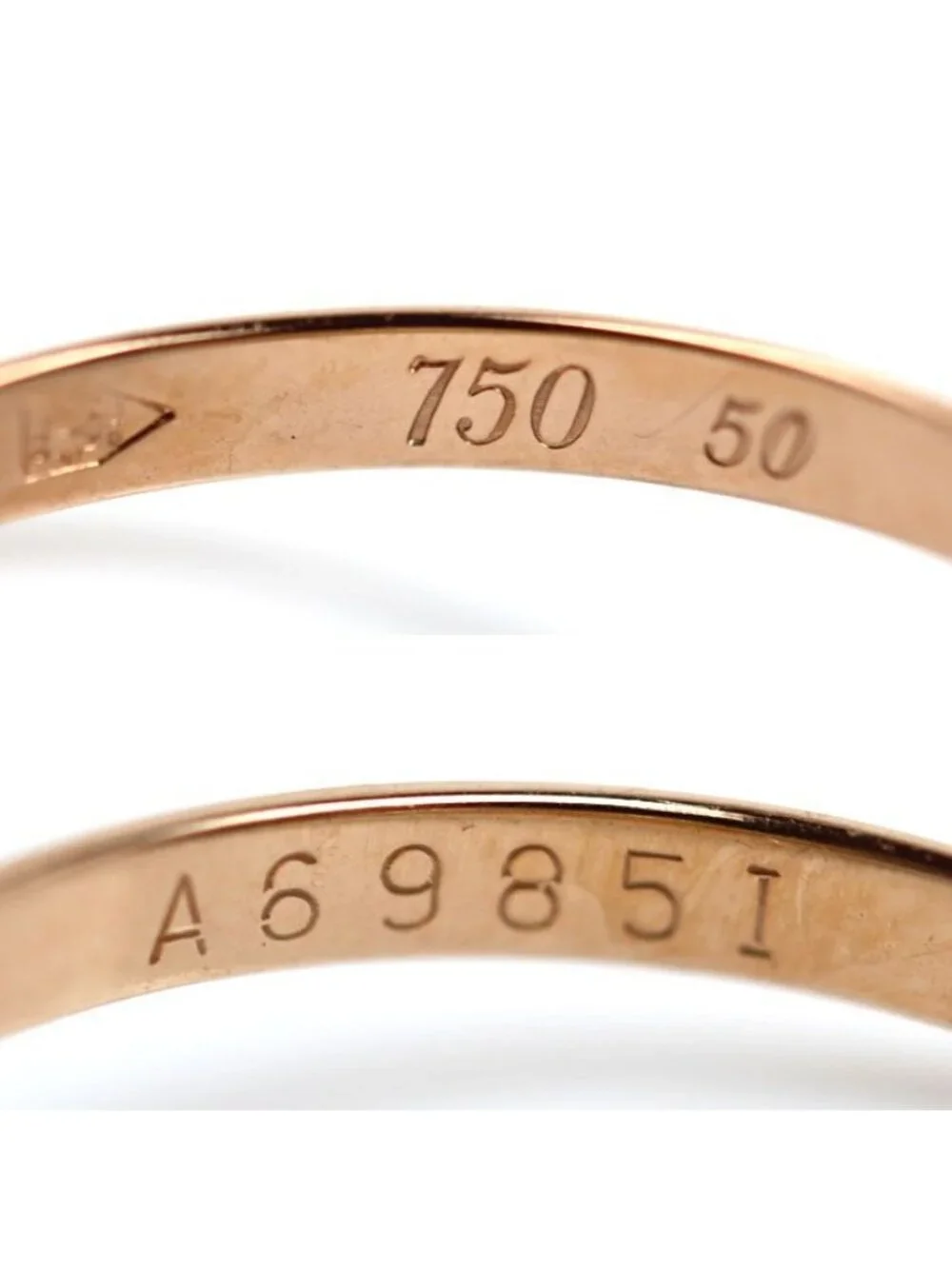 Cartier 18k Yellow Gold PG WG Trinity Ring